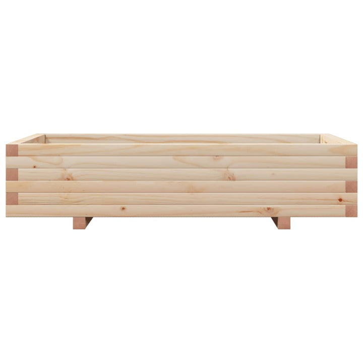 Plantenbak 110x60x26,5 cm massief groenhout