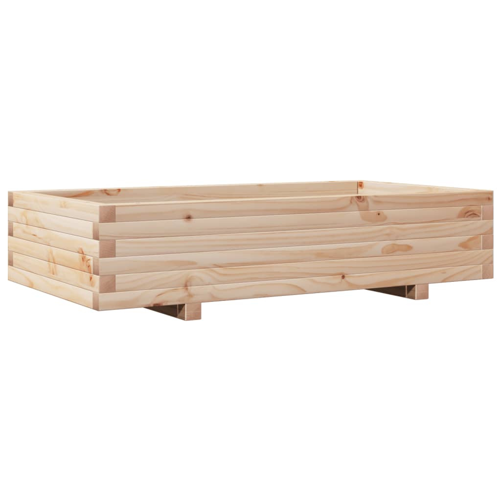 Plantenbak 110x60x26,5 cm massief groenhout