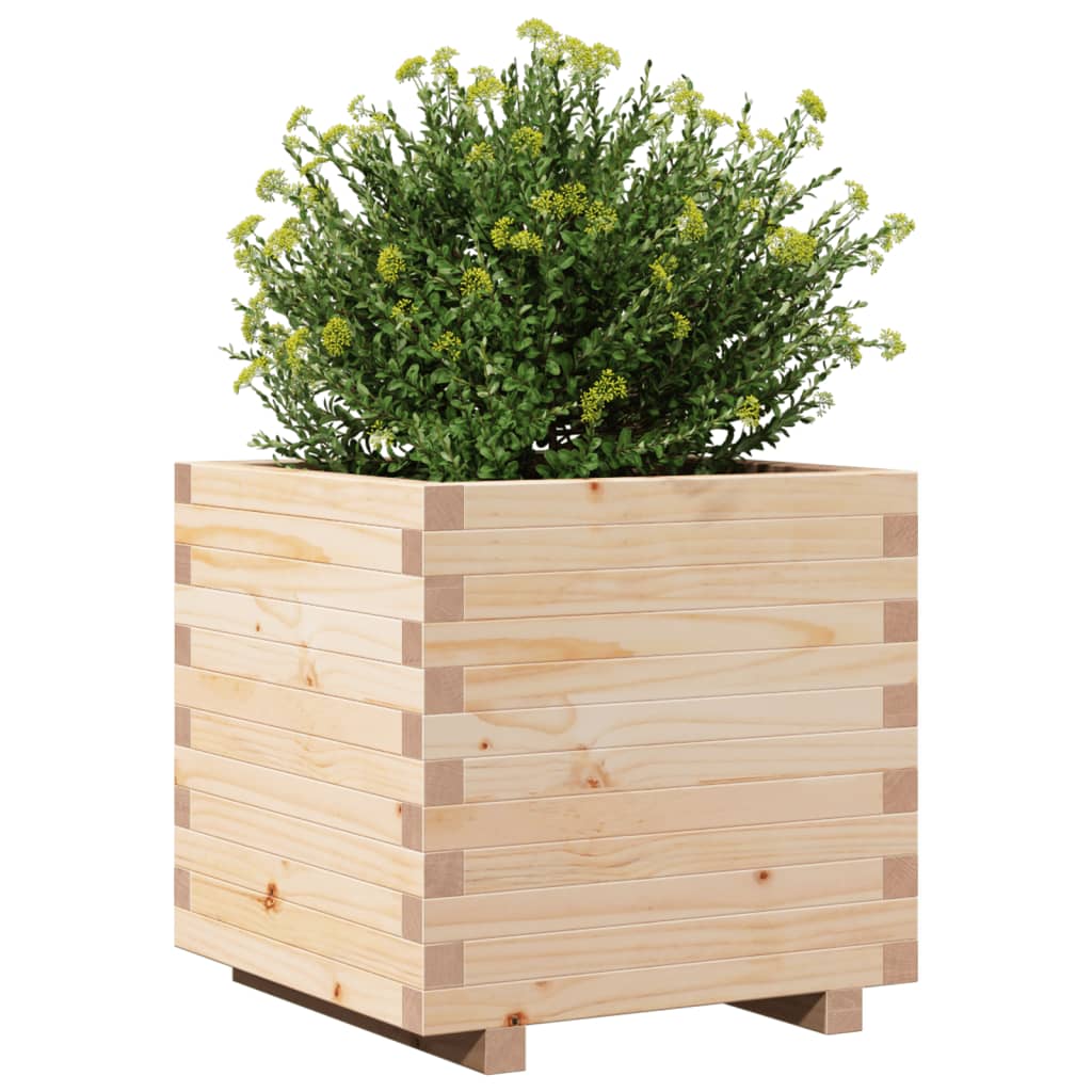 Plantenbak 50x50x49,5 cm massief groenhout