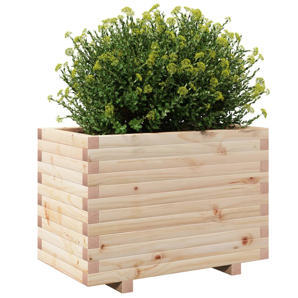 Plantenbak 70x40x49,5 cm massief groenhout