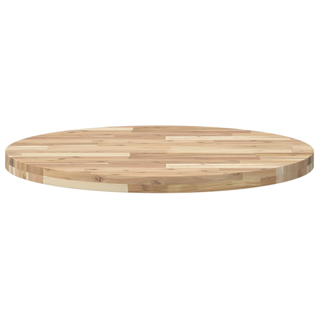 Tafelblad rond ø˜ 80x4 cm massief acaciahout