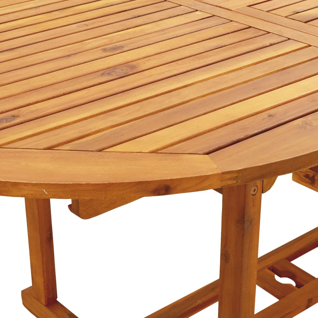 7-delige Tuinset poly rattan en massief hout grijs