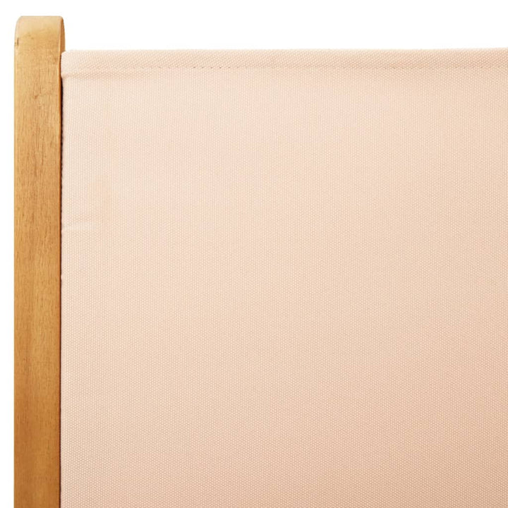 7-delige Tuinset massief hout en stof beige