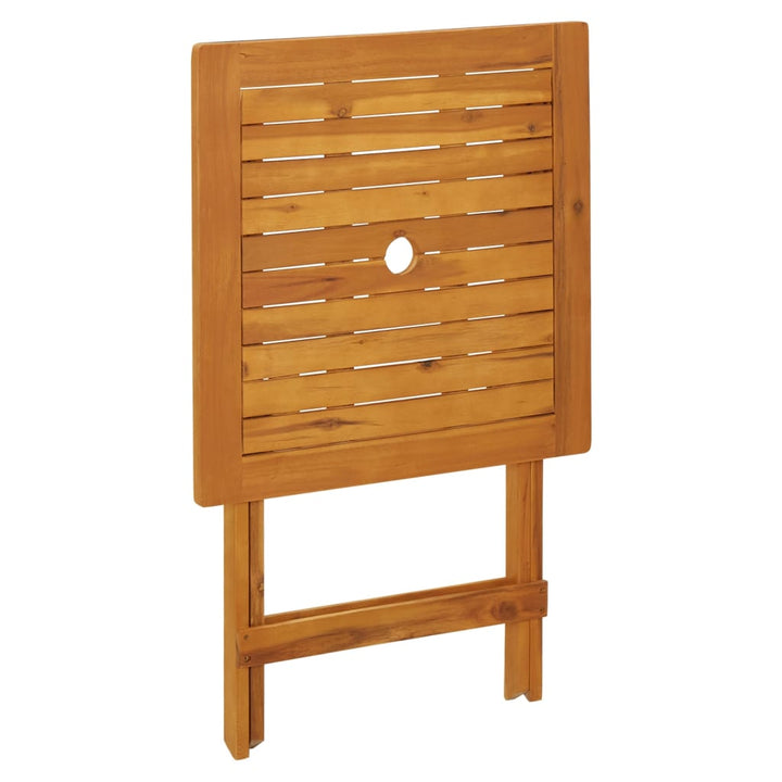 3-delige Bistroset polypropeen en massief hout beige