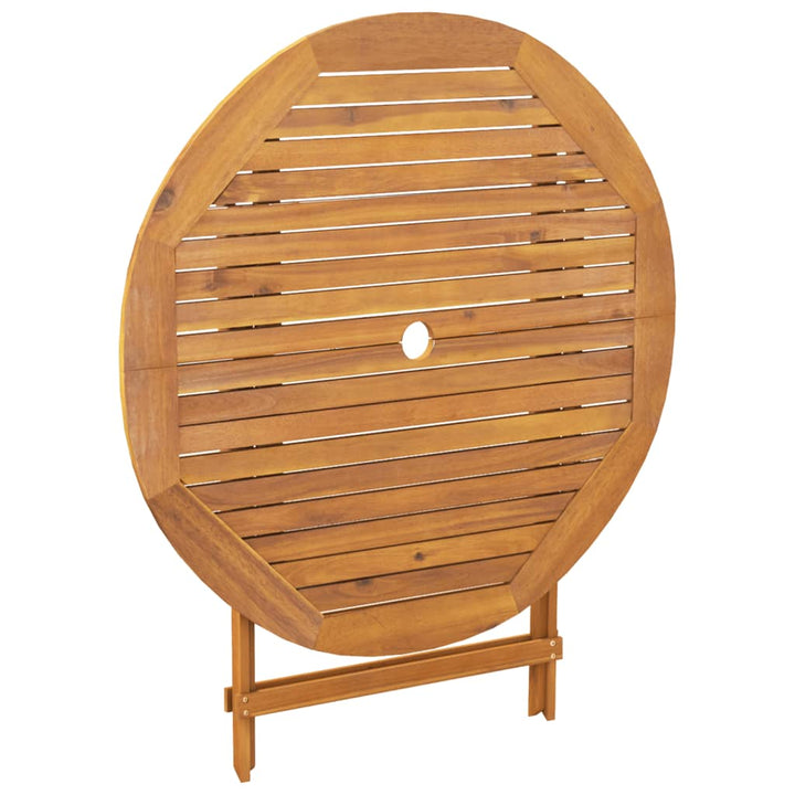 5-delige Tuinset poly rattan en massief hout beige