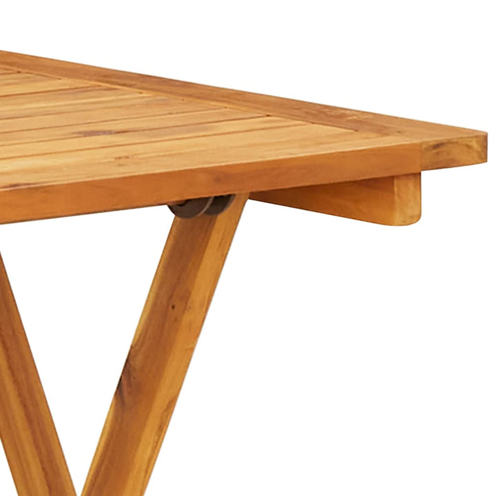 3-delige Bistroset polypropeen en massief hout beige