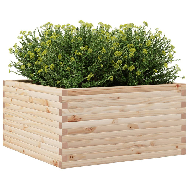 Plantenbak 90x90x46 cm massief grenenhout