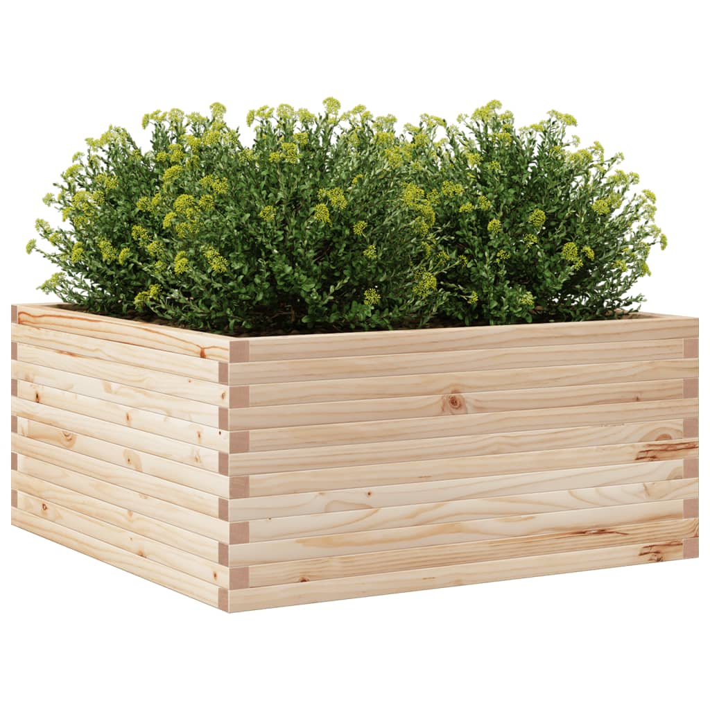 Plantenbak 100x100x46 cm massief grenenhout