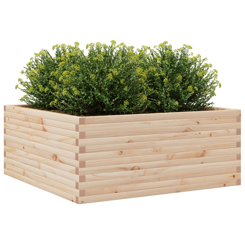 Plantenbak 110x110x46 cm massief grenenhout