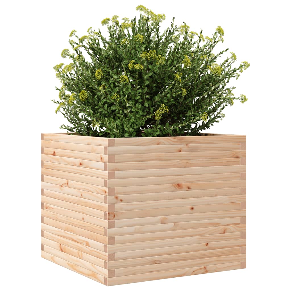 Plantenbak 80x80x68,5 cm massief groenhout