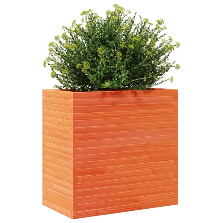 Plantenbak 70x40x68,5 cm massief groenenhout wasbruin