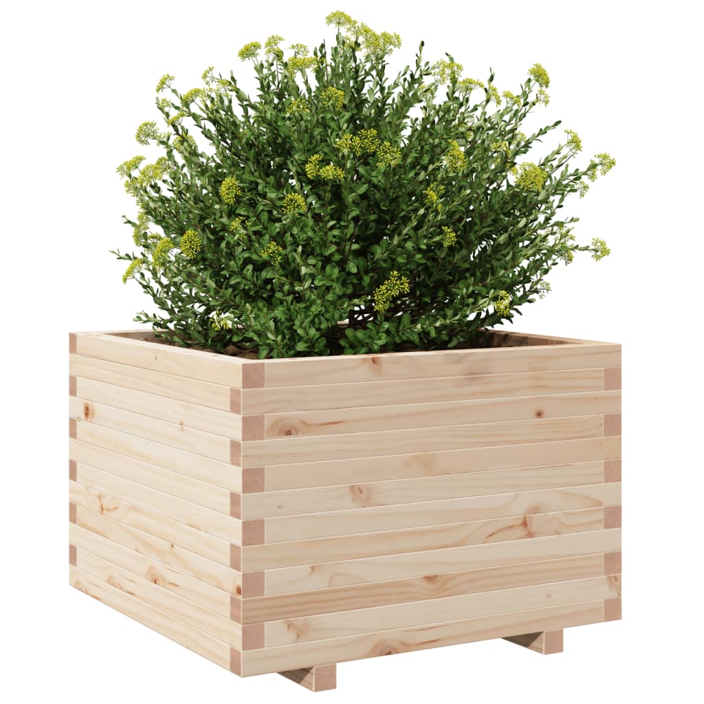 Plantenbak 70x70x49,5 cm massief grenenhout