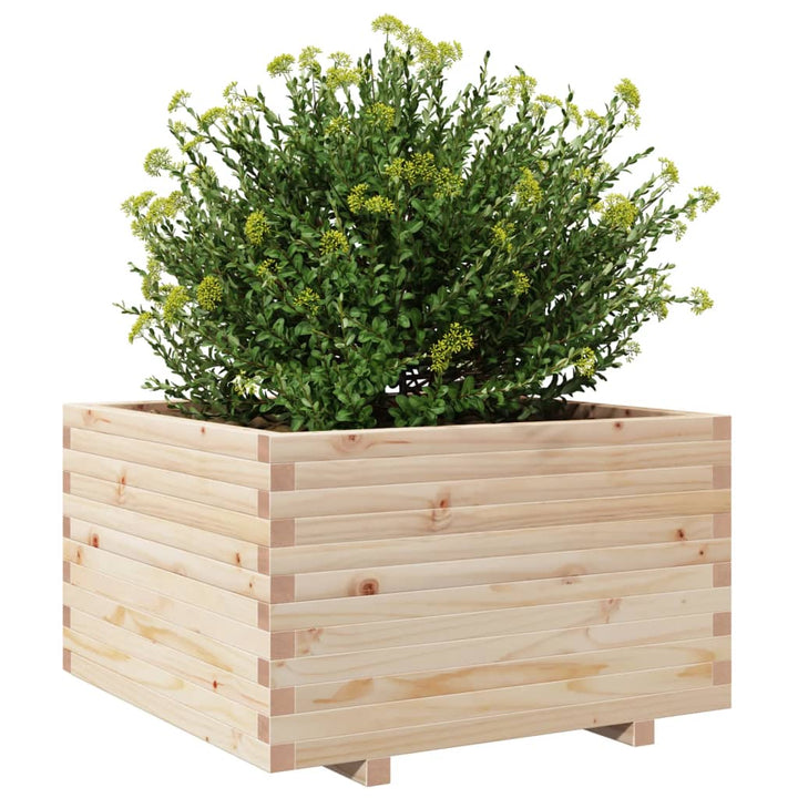 Plantenbak 80x80x49,5 cm massief groenhout