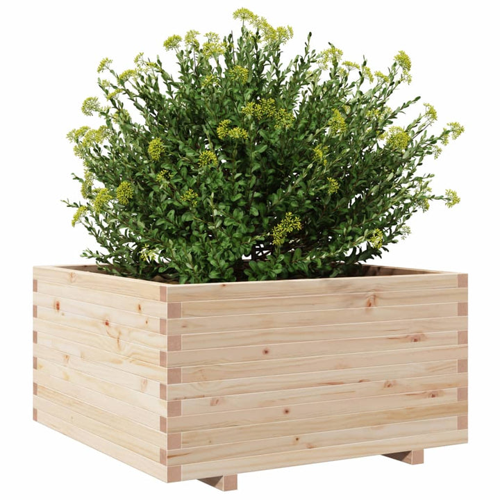 Plantenbak 90x90x49,5 cm massief groenhout