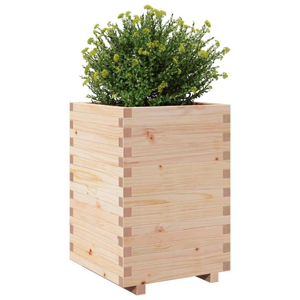 Plantenbak 50x50x72,5 cm massief groenhout