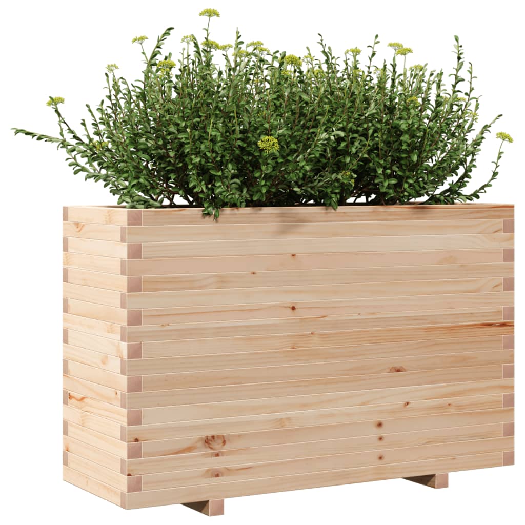 Plantenbak 110x40x72 cm massief grenenhout