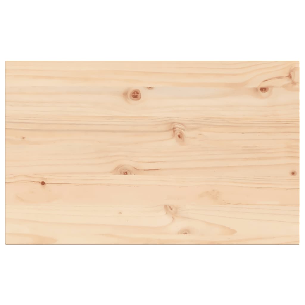 Tafelblad rechthoekig 80x50x1,7 cm massief grenenhout