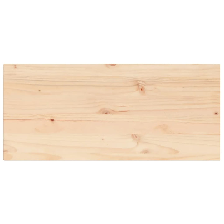 Tafelblad rechthoekig 90x40x2,5 cm massief grenenhout