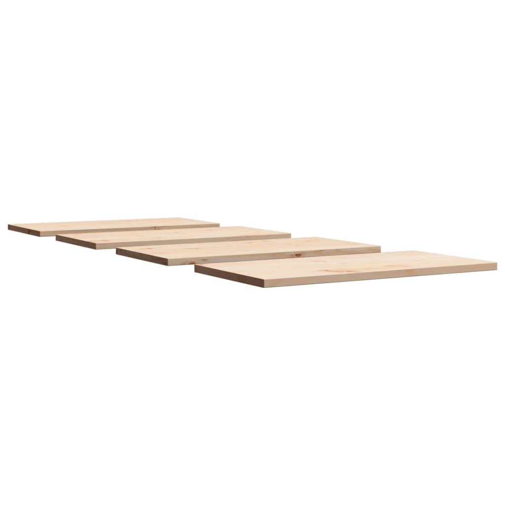 Tafelbladen 4 st rechthoekig 90x45x2,5 cm massief grenenhout