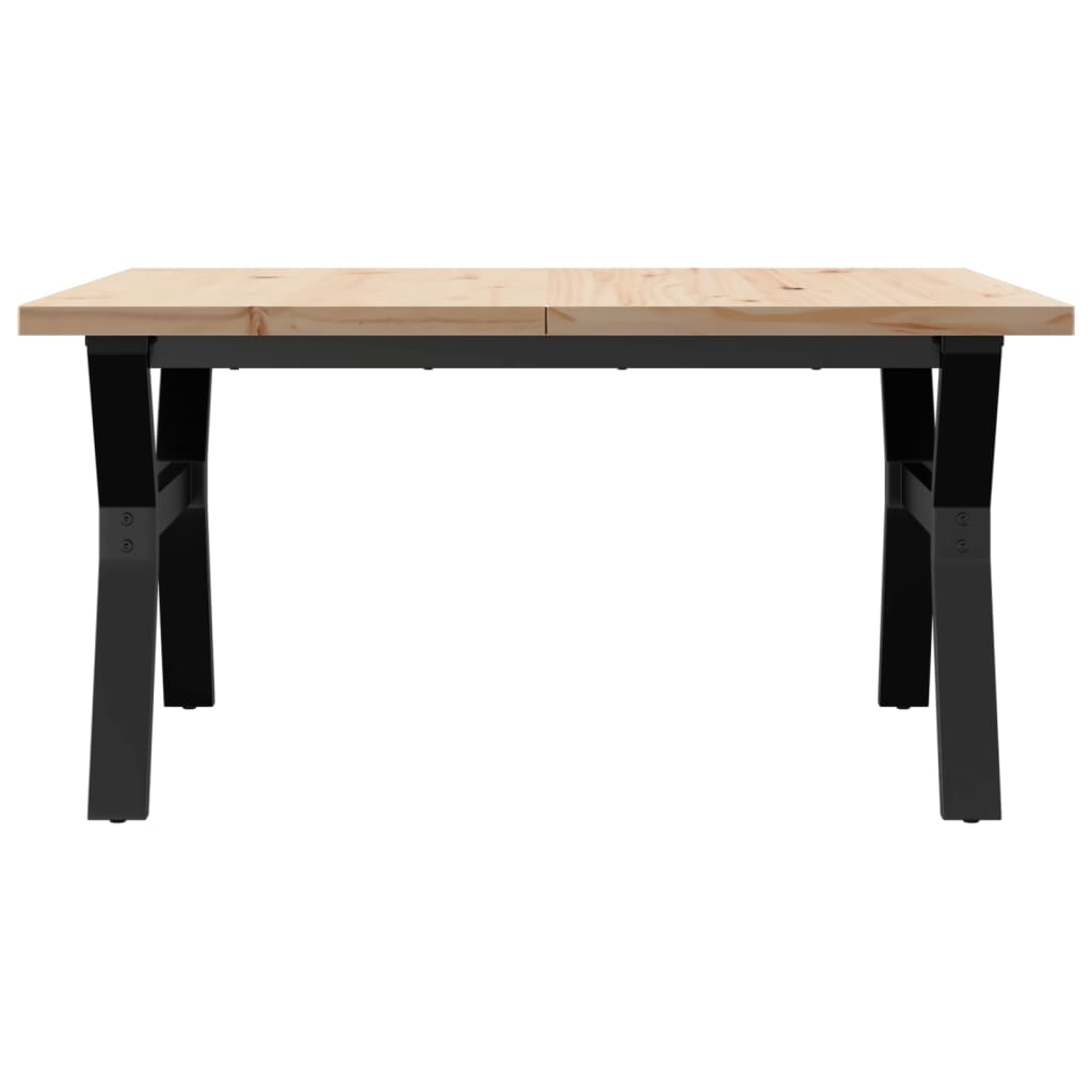 Salontafel Y-frame 90x90x45,5 cm groenhout en gietijzer