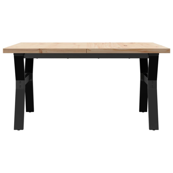 Salontafel Y-frame 90x90x45,5 cm groenhout en gietijzer