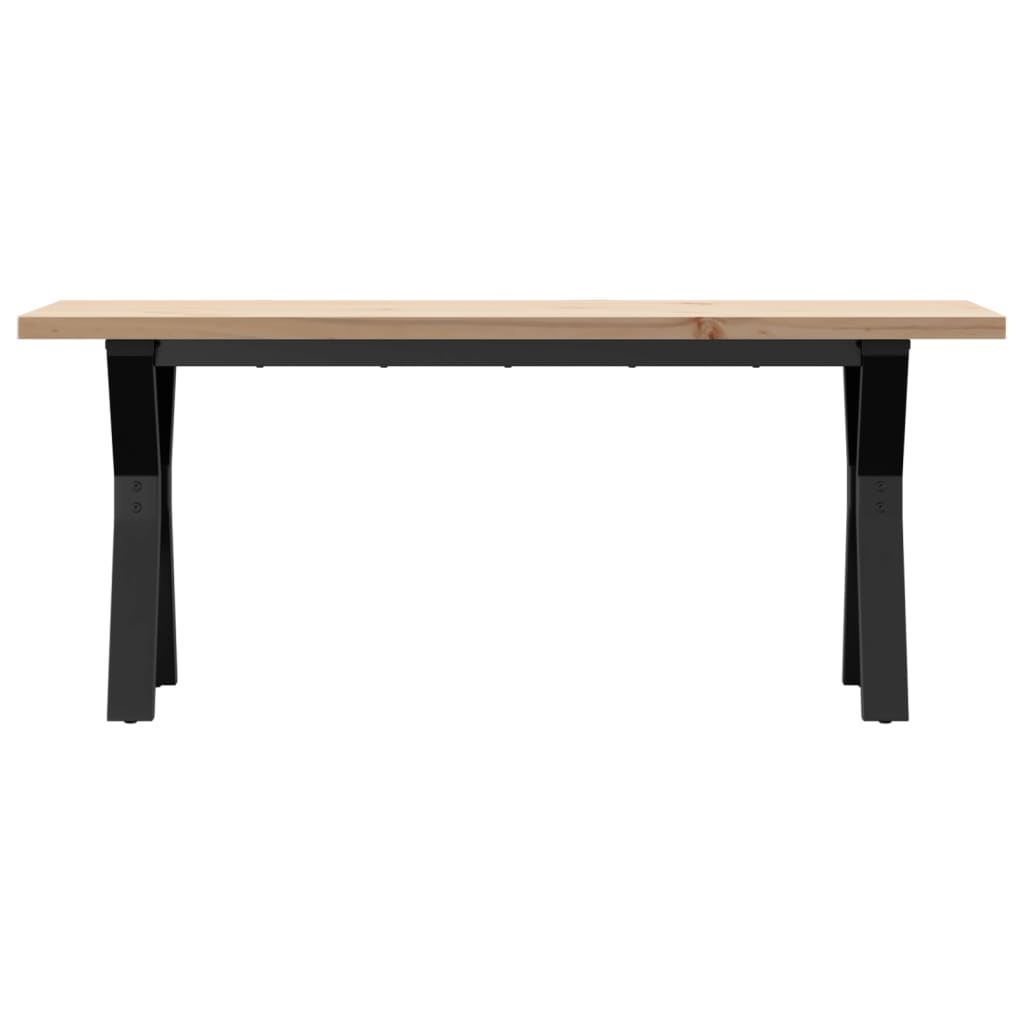 Salontafel Y-frame 110x40x45,5 cm grenenhout en gietijzer