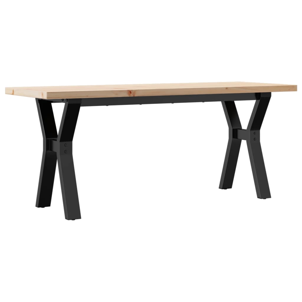 Salontafel Y-frame 110x40x45,5 cm grenenhout en gietijzer