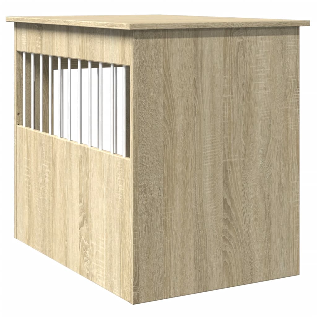 Hondenbank 55 x 80 x 68 cm bewerkt hout sonoma eikenkleurig