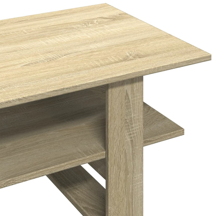 Salontafel 102x55x42 cm bewerkt hout sonoma eikenkleurig