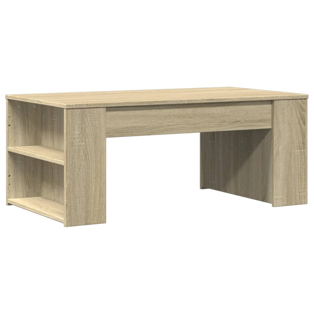 Salontafel 102x55x42 cm bewerkt hout sonoma eikenkleurig