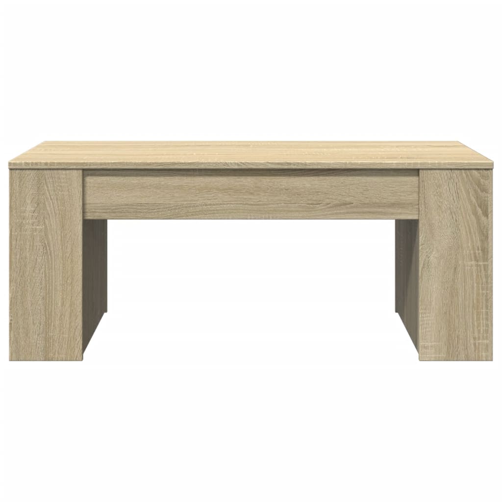 Salontafel 102x55x42 cm bewerkt hout sonoma eikenkleurig