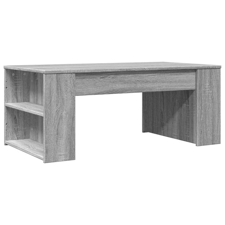 Salontafel 102x55x42 cm bewerkt hout grijs sonoma eikenkleurig