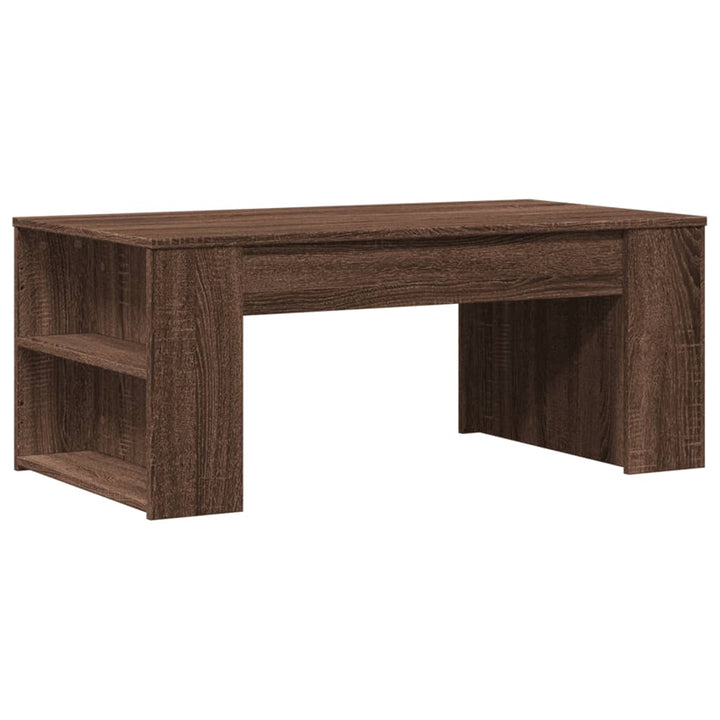 Salontafel 102x55x42 cm bewerkt hout bruin eikenkleur