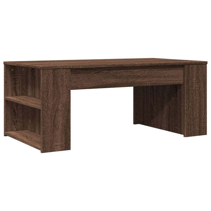 Salontafel 102x55x42 cm bewerkt hout bruin eikenkleur