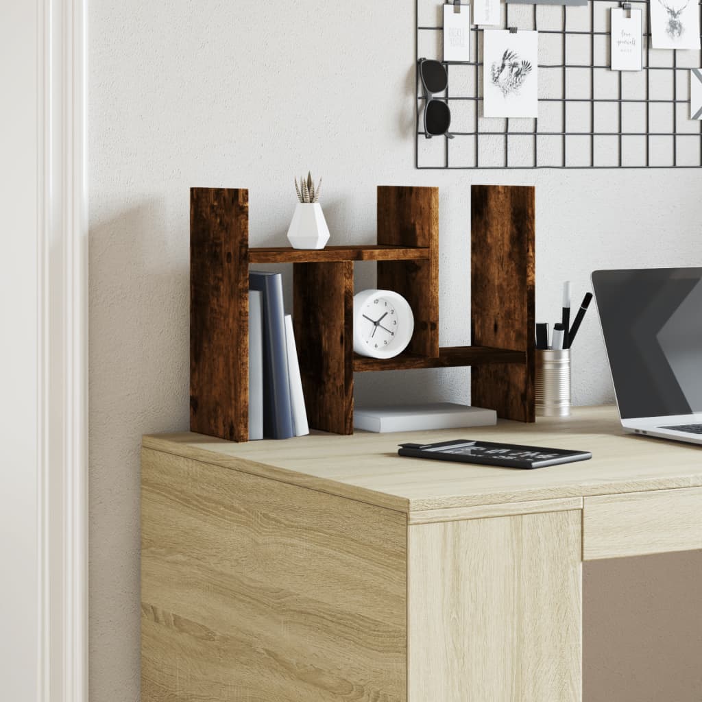 Bureau organiser 34,5x15,5x35,5 cm hout gerookt eikenkleurig