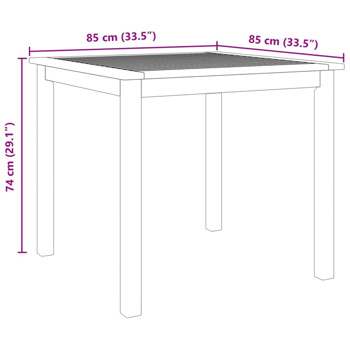 3-delige Tuinset massief acaciahout