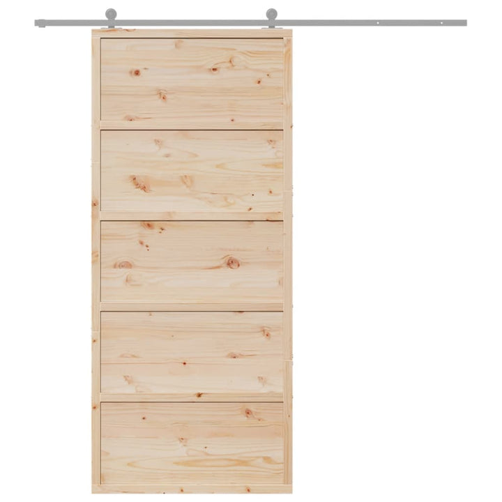 Schuifdeur 90x208 cm massief grenenhout