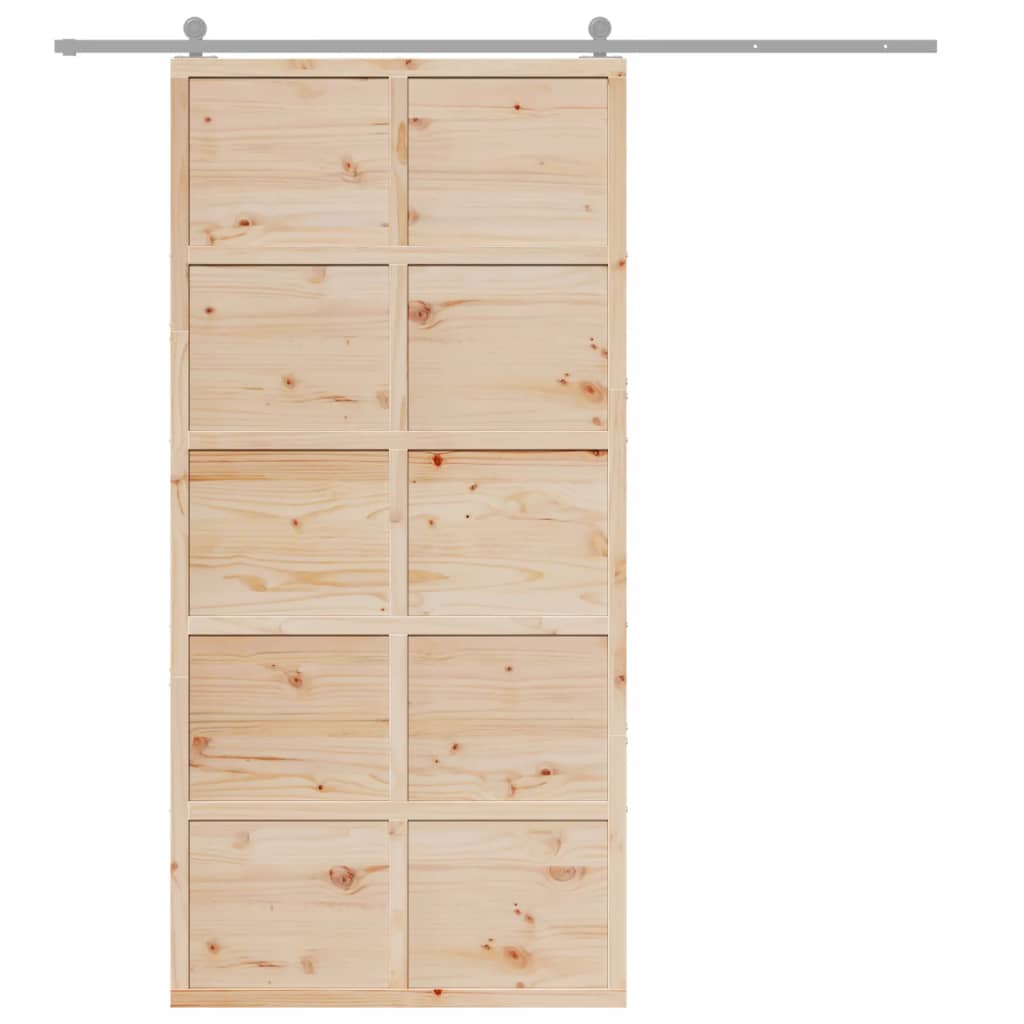 Schuifdeur 100x208 cm massief grenenhout