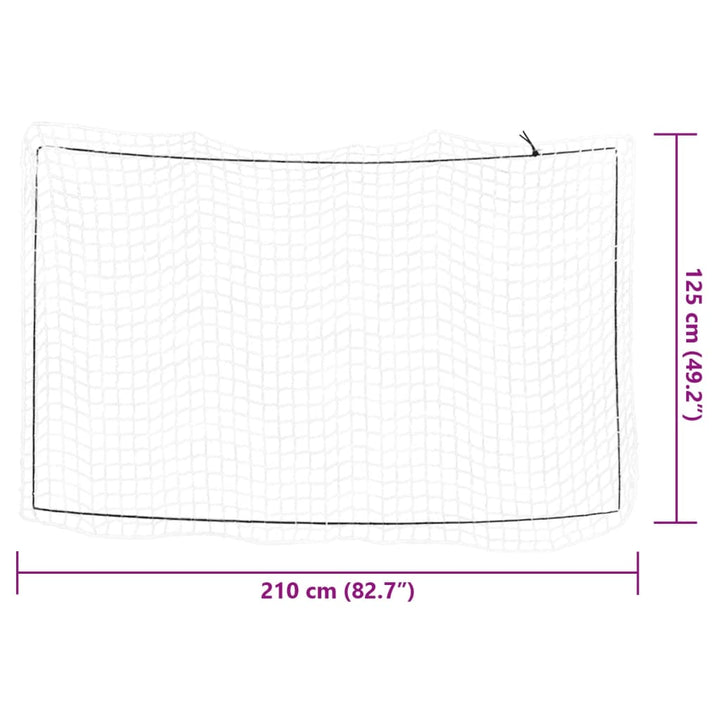 Aanhangwagennet elastisch touw 2,1x1,25 m polypropeen wit