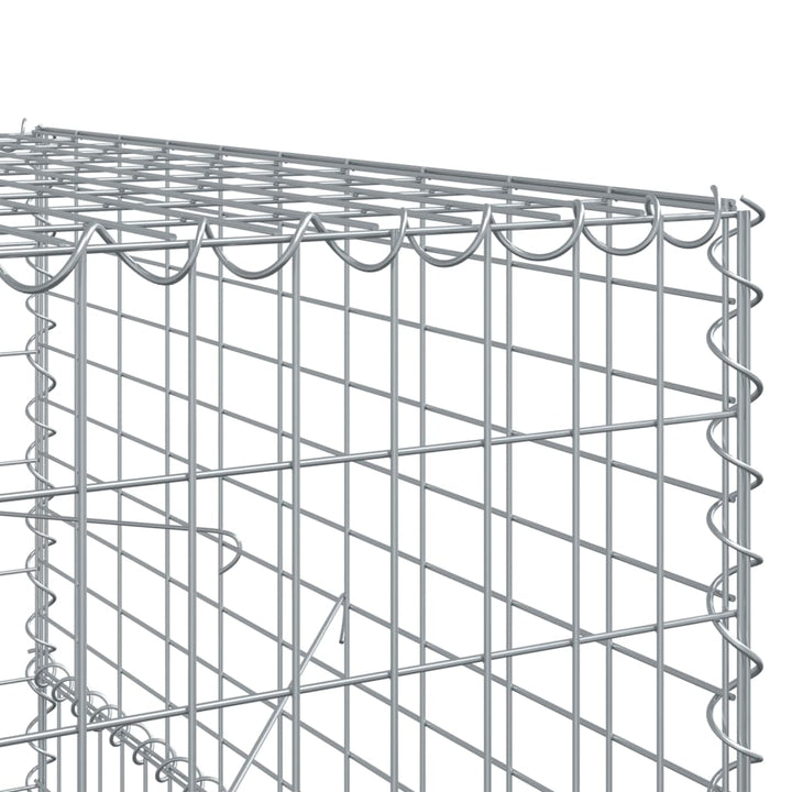 Schanskorf 1100x100x150 cm gegalvaniseerd ijzer zilverkleurig