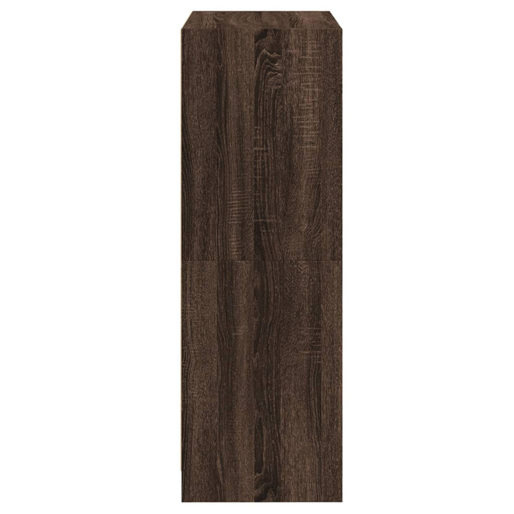 Hoge kast met deuren 68x37x109 cm bewerkt hout bruin eikenkleur