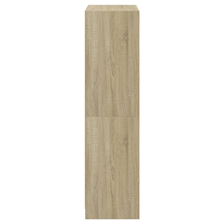 Hoge kast met deuren 68x37x142 cm bewerkt hout sonoma eiken