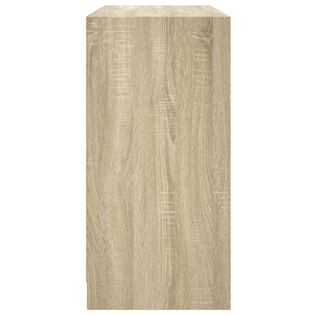 Dressoir 102x37x75,5 cm bewerkt hout sonoma eikenkleurig