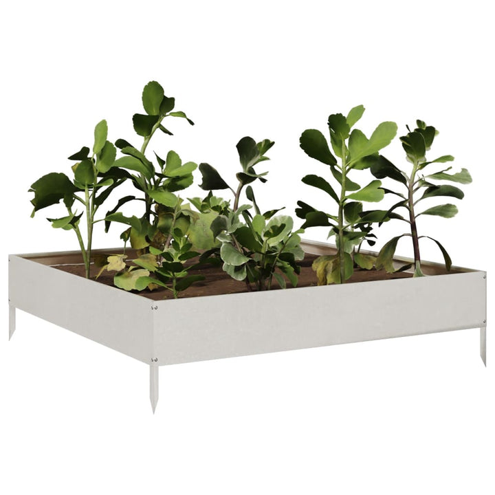 Plantenbak verhoogd 100x100x26 cm roestvrijstaal