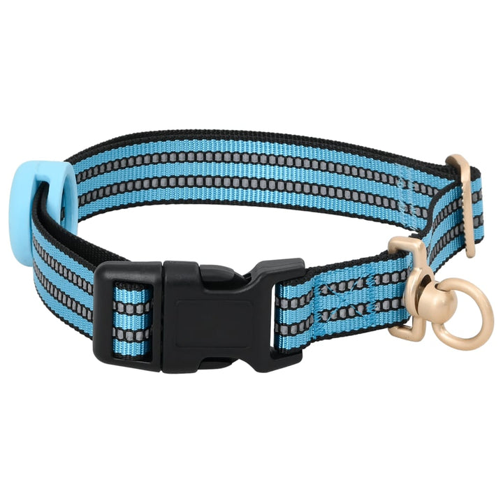 Hondentuigje met riem en halsband verstelbaar M blauw