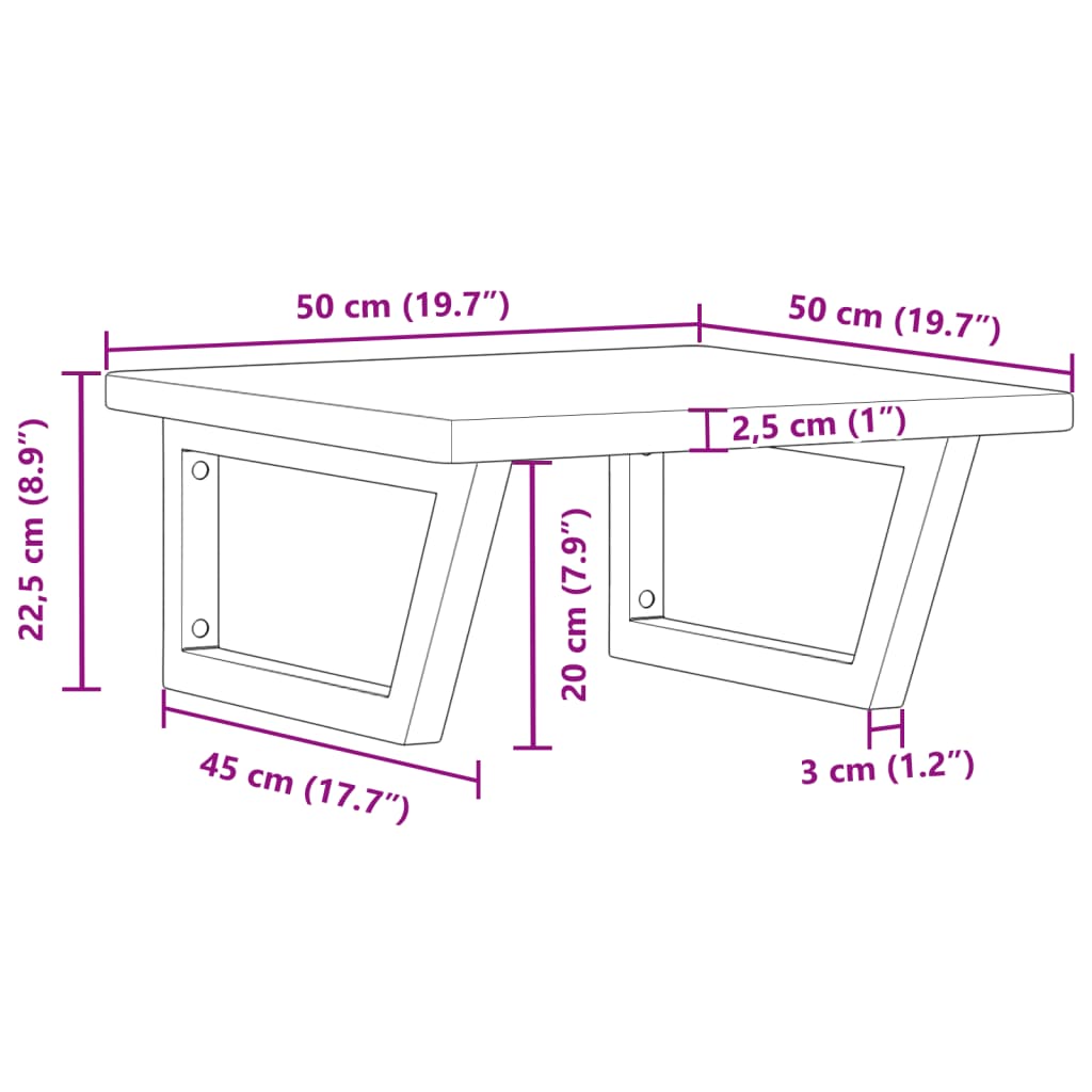 Badkamer wandschap staal en massief eikenhout