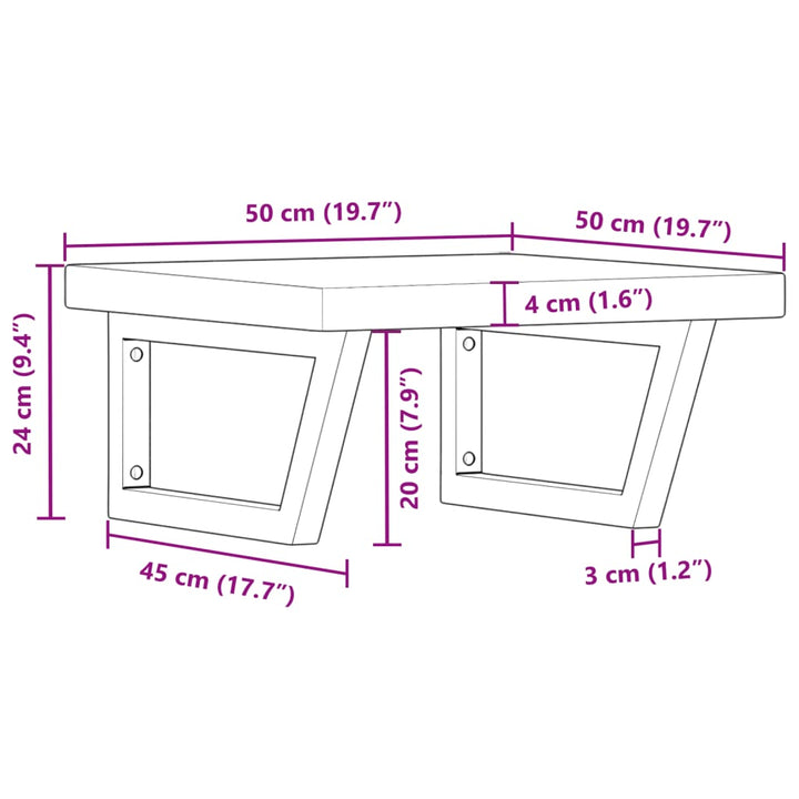 Badkamer wandschap staal en massief eikenhout