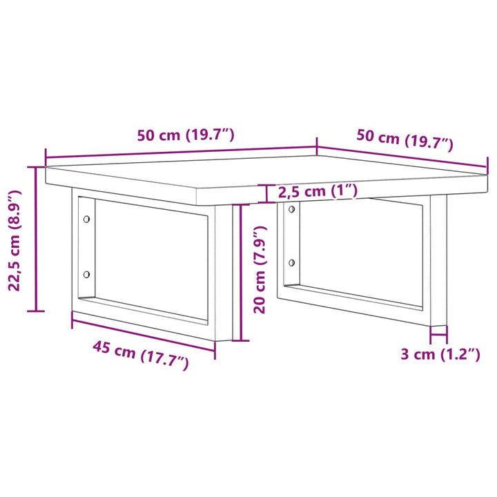 Badkamer wandschap staal en massief beukenhout