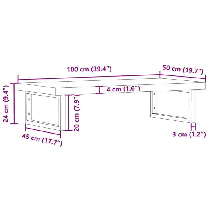 Badkamer wandschap staal en massief beukenhout