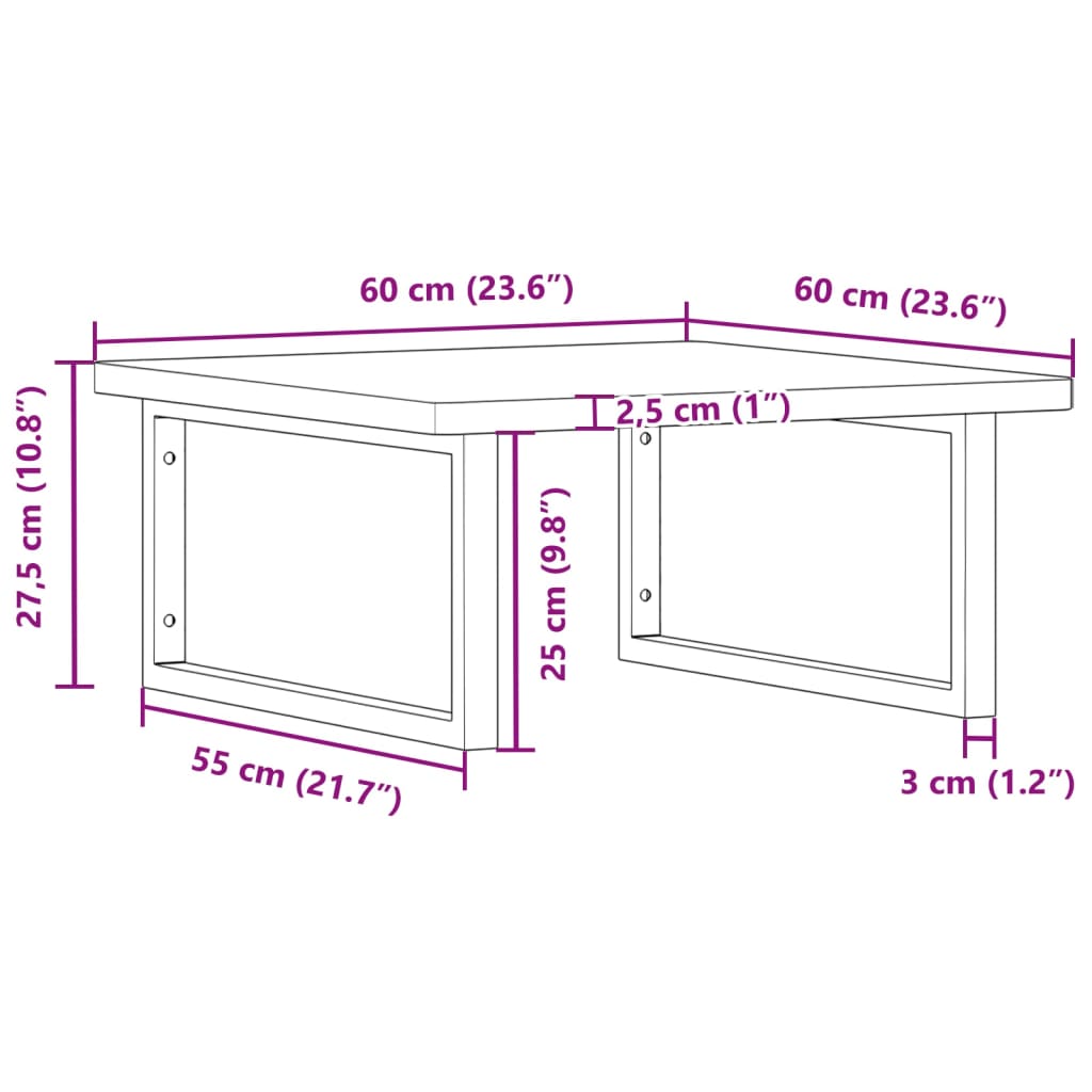 Badkamer wandschap staal en massief beukenhout